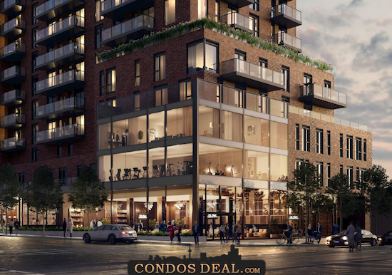 St. Clair Village at 900 St Clair West Condos Entrance