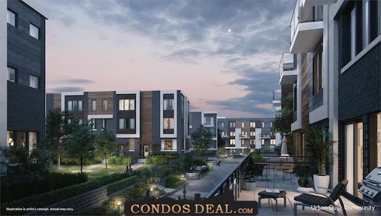 Parkside Towns at Saturday Rendering
