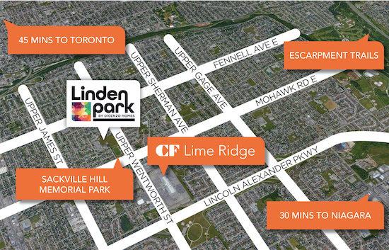 Linden Park Towns Map