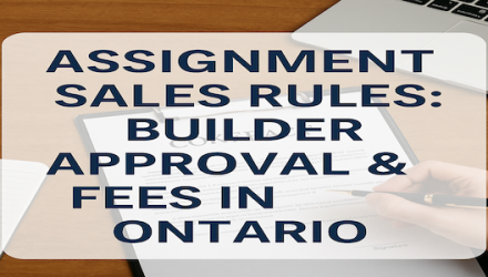 Assignment Sales Rules: Builder Approval & Fees in Ontario